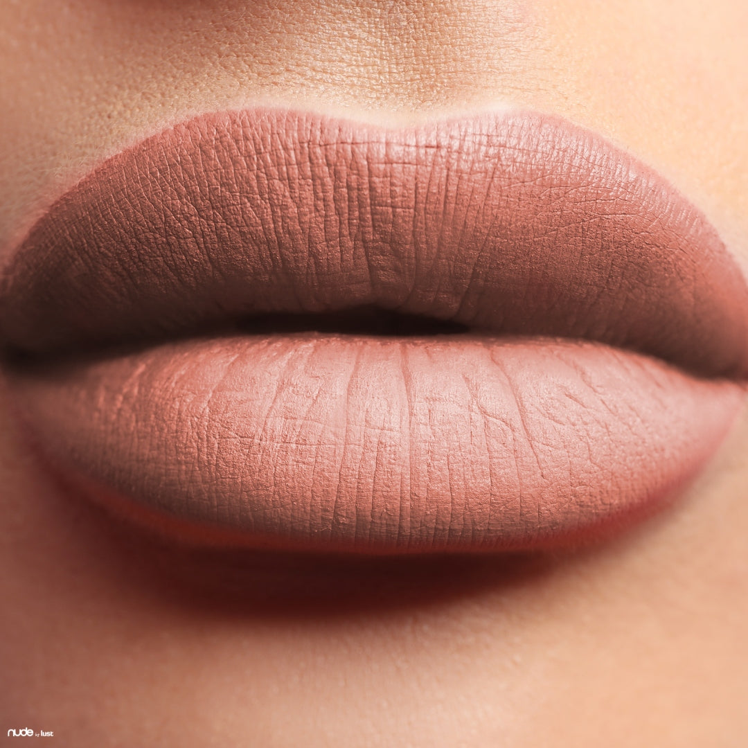 Beige pink nude lipstick from Nude by Lust