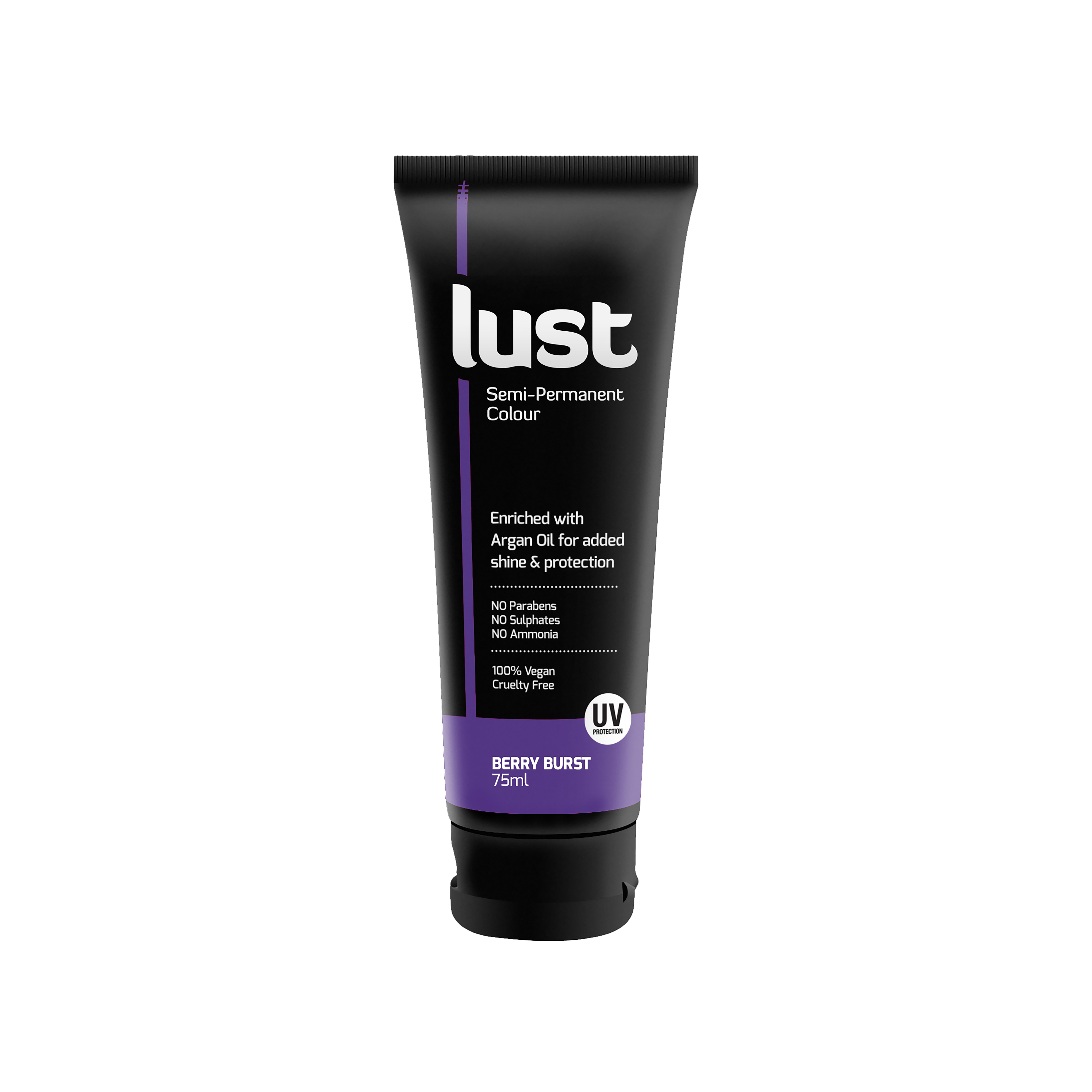 Purple berry semi-permanent hair dye, Lust Haircare NZ