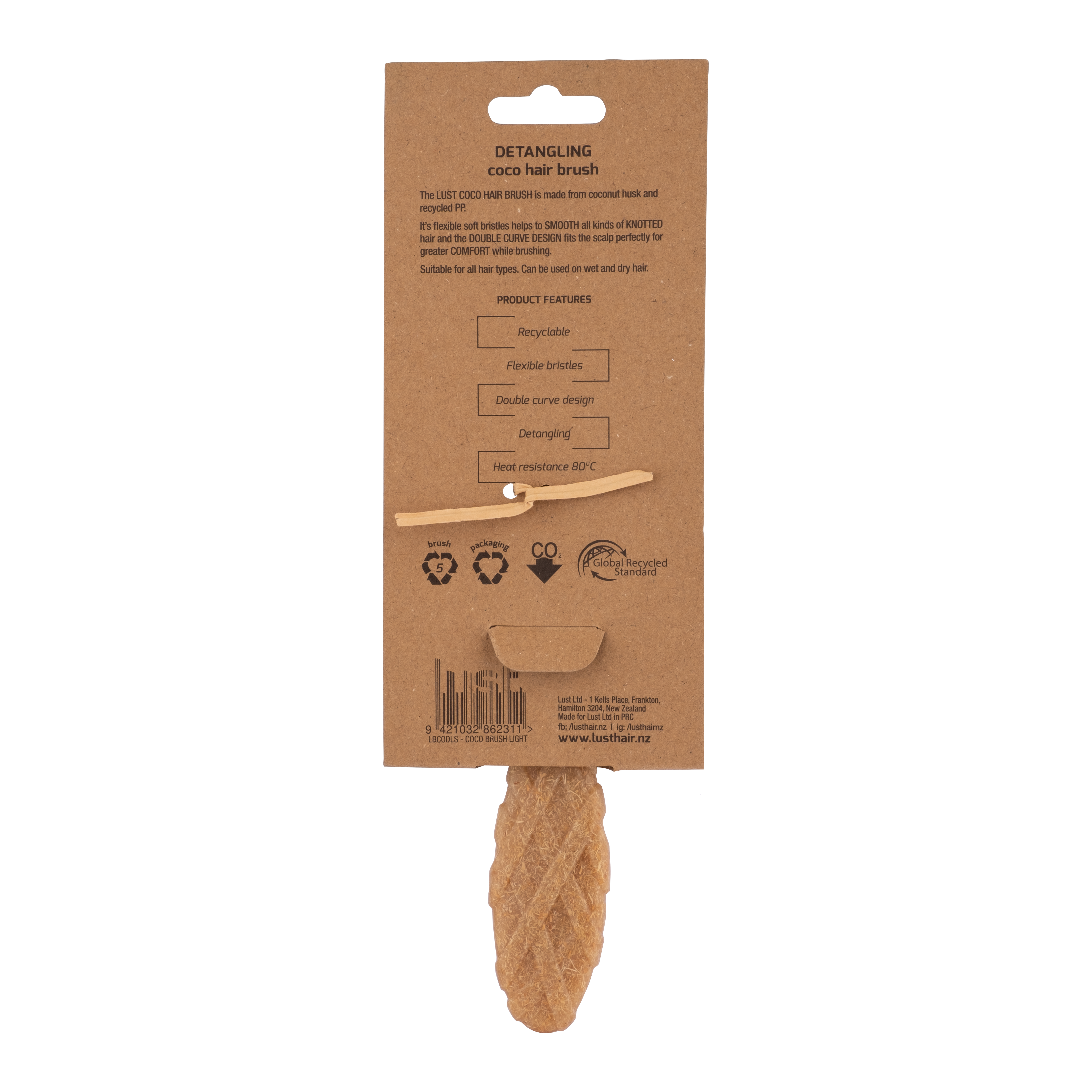 Detangling Coco Hairbrush - Light