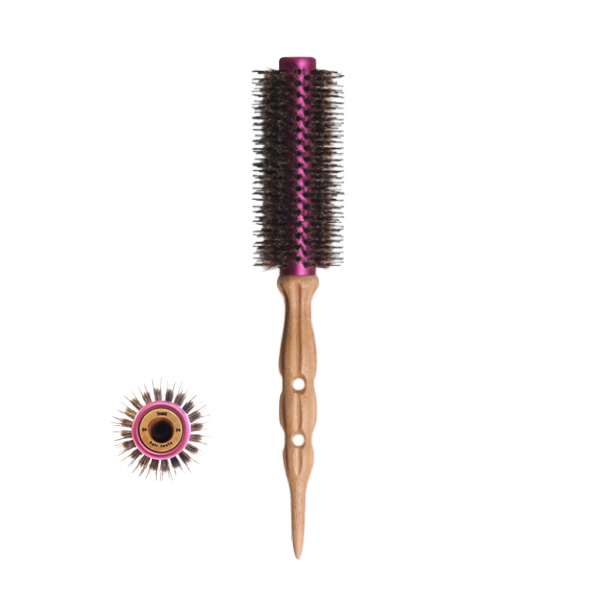 Wooden hair brush 34mm by Lust Haircare NZ