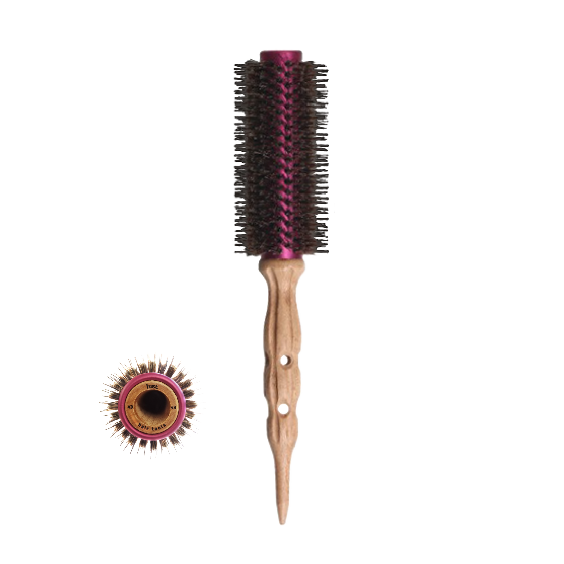 Wooden hair brush 43mm by Lust Haircare NZ