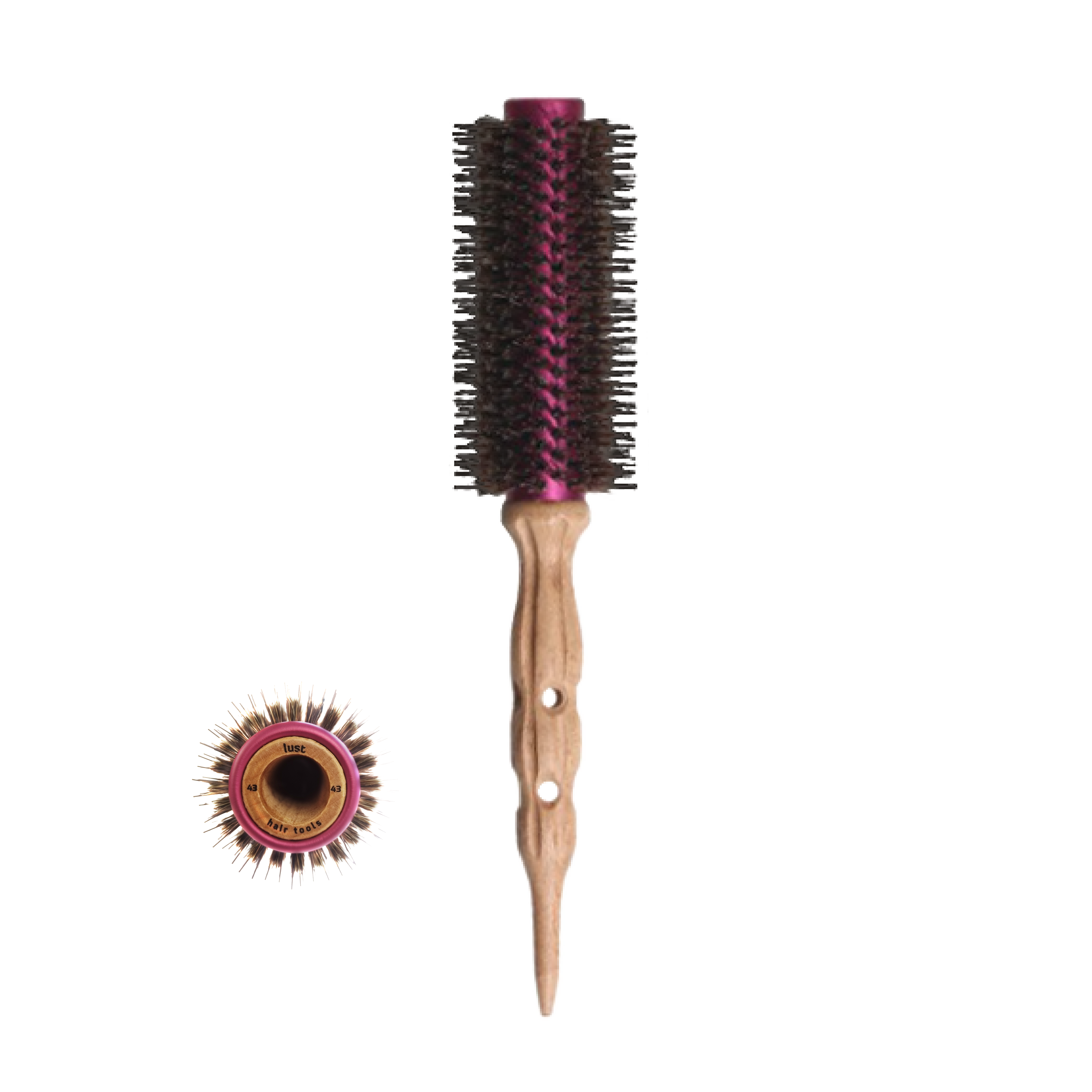 Wooden hair brush 43mm by Lust Haircare NZ
