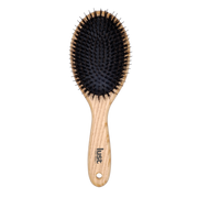 Large Wooden Oval Cushion Brush