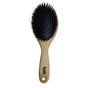 Large Wooden Oval Cushion Brush