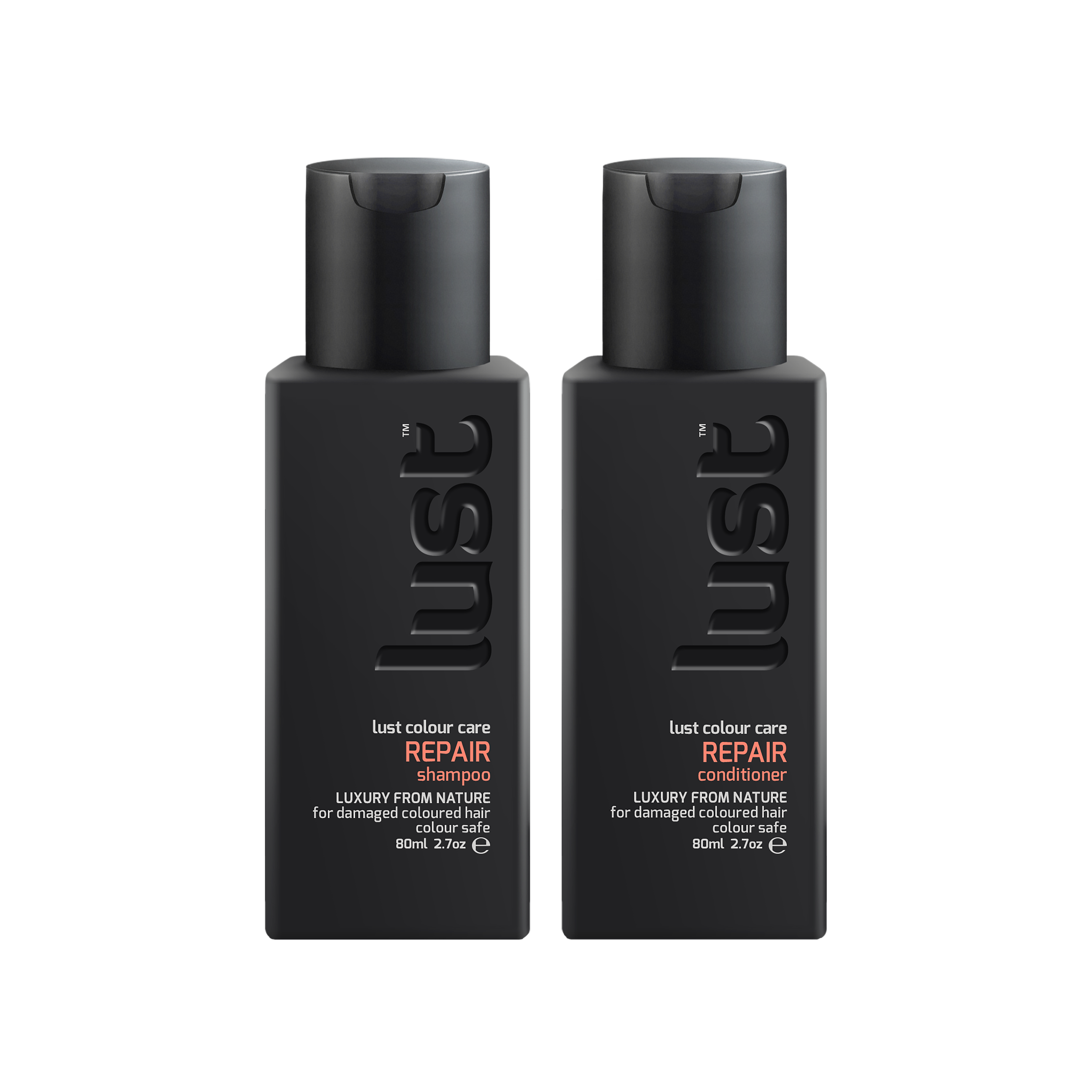 Travel Shampoo &  Conditioner for damaged hair, Lust Haircare