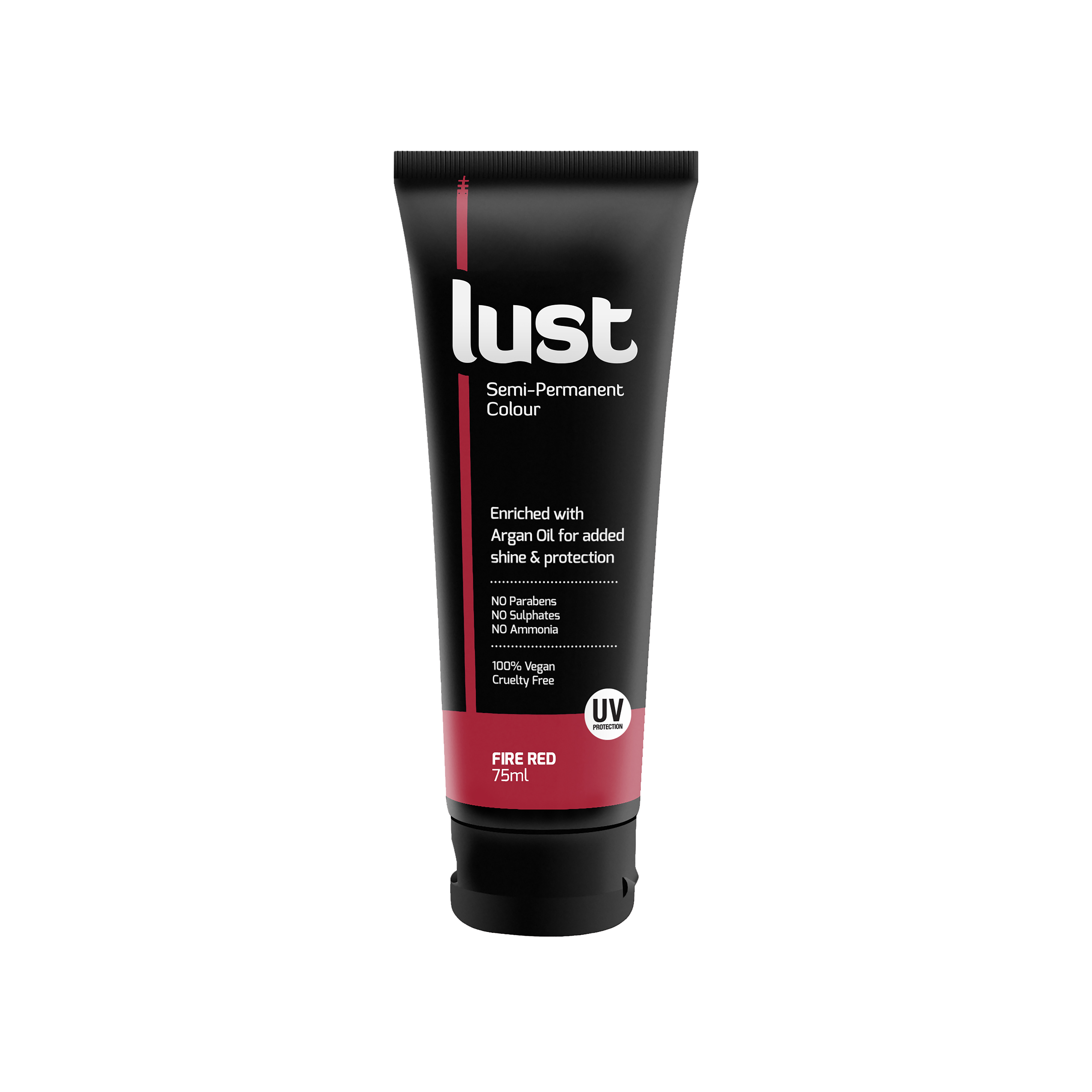Cool red semi-permanent hair dye, Lust Haircare NZ