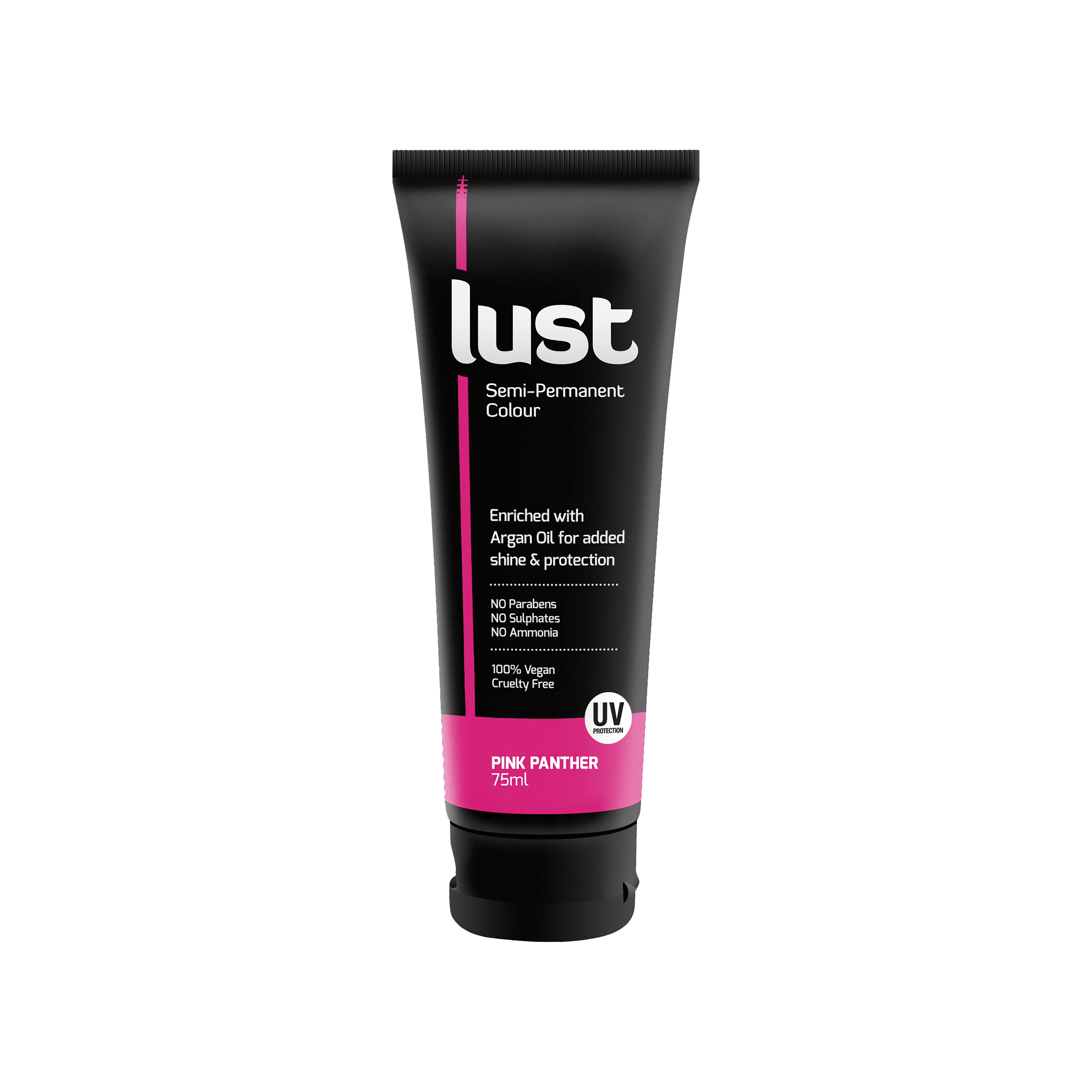 Striking pink semi-permanent hair dye, Lust Haircare NZ