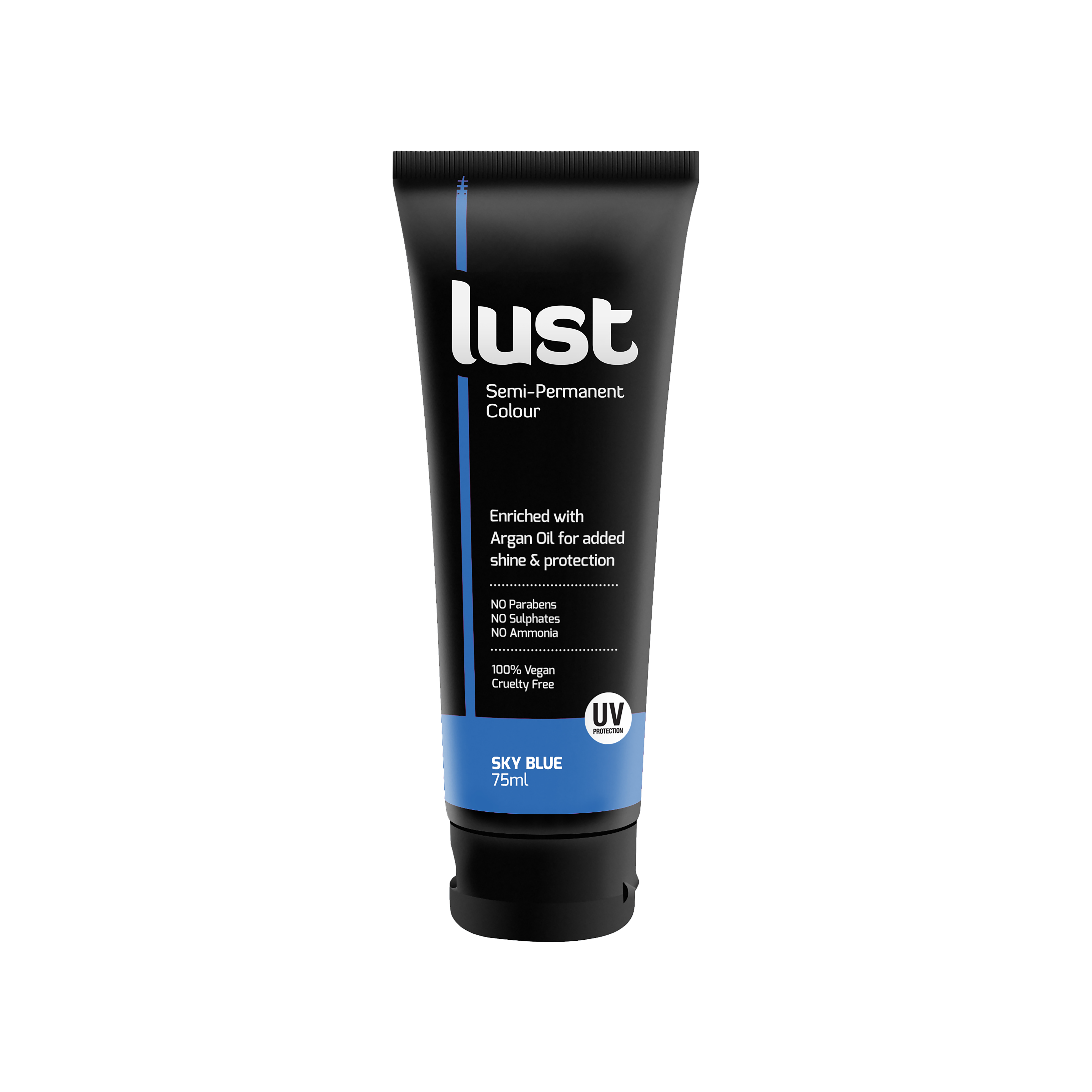 Azure blue semi-permanent hair dye, Lust Haircare NZ