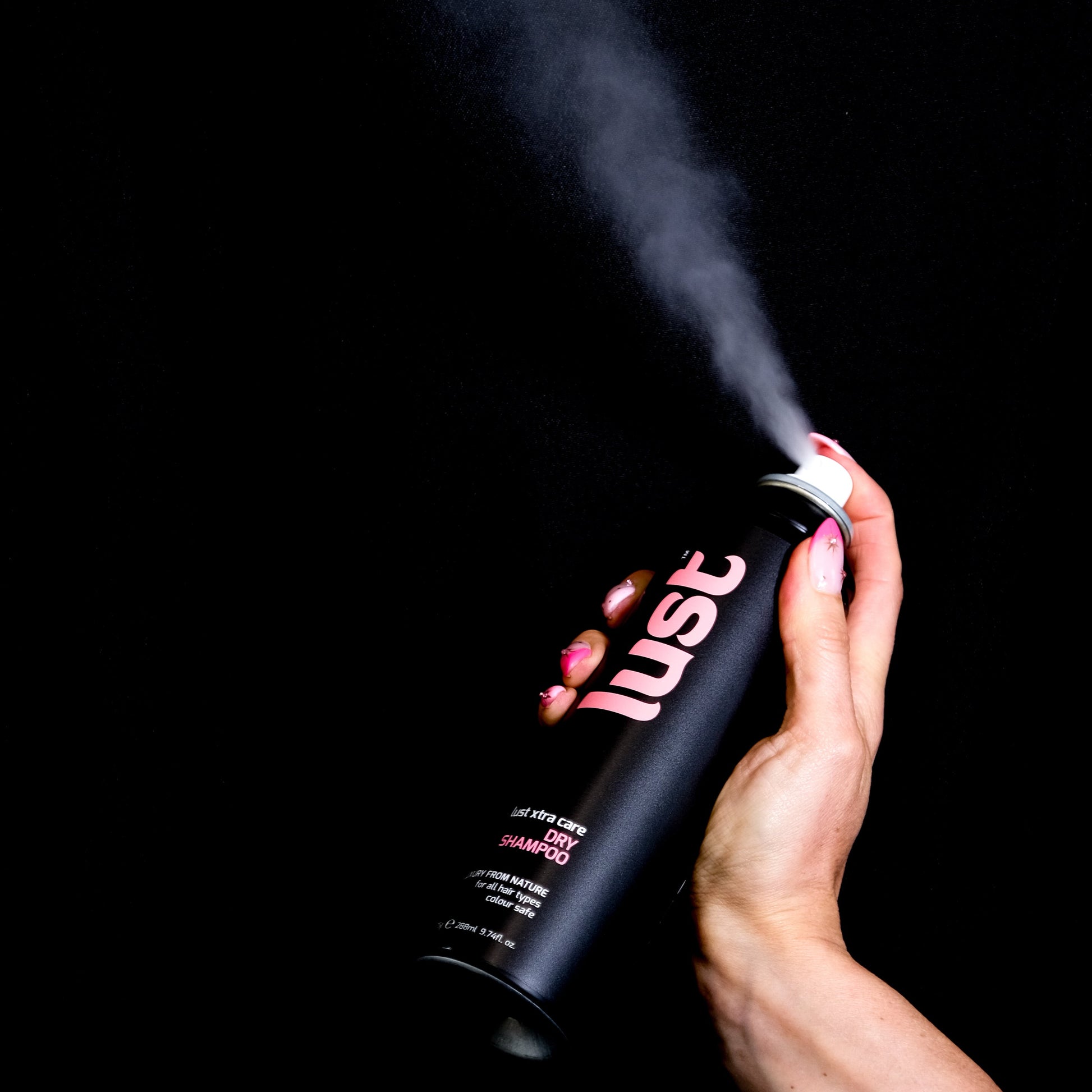 Bottle of lust haircare NZ dry shampoo 