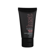 Front tube of Lust Repair Mask, a strengthening travel-size hair mask for damaged hair from Lust Haircare NZ
