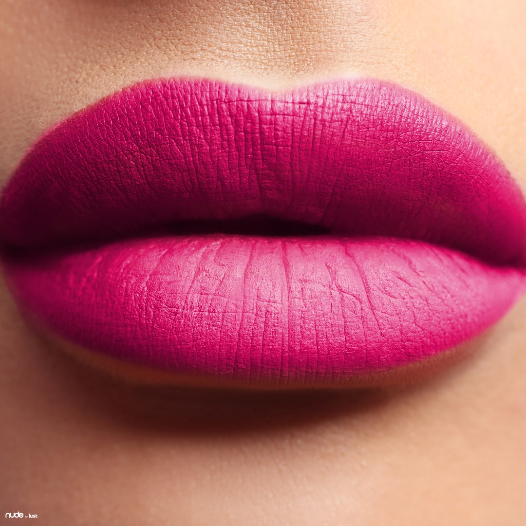 fuschia lipstick from Nude by Lust