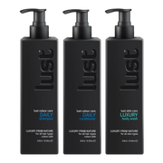 Daily Routine Bundle Father's Day Gift - includes daily shampoo, daily conditioner, and luxury body wash by Lust Haircare
