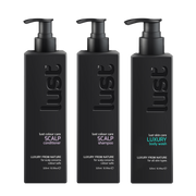 Lust Scalp and Body Care Bundle with shampoo, conditioner, and body wash